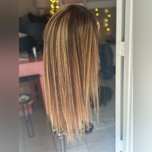 22 INCH 100% Human Hair 13x4 Pre-Plucked Lace Front Wig